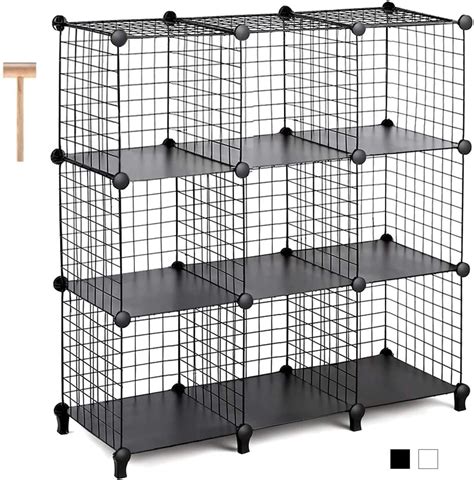 Amazon｜tomcare Cube Storage 9 Cube Metal Wire Cube Storage Storage