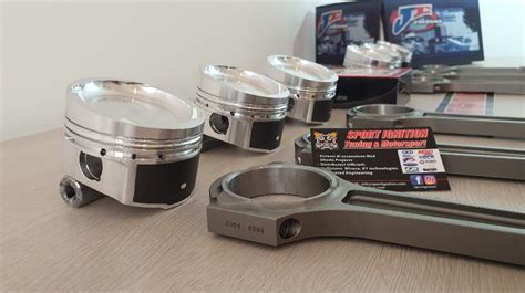 Je Pistons And Forged Rods Vw Vr6 R32 32l Turbo Eurospec 84mm Bore