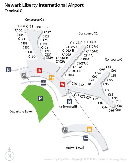 Newark Airport C Terminal Map World Map