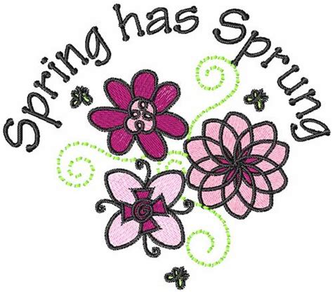 Pin On Spring Machine Embroidery Designs