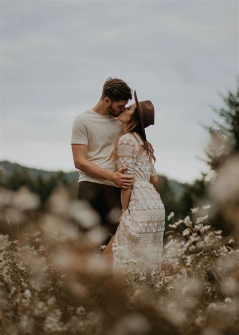 Wildflower West Coast Couples Session Couples Photography Evergrey Photography Victoria