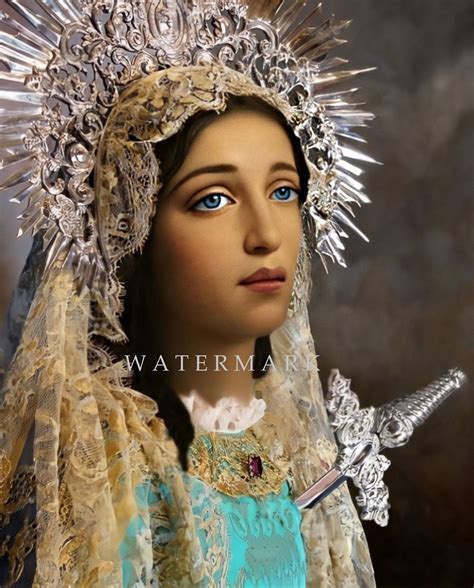 Our Lady Of Sorrows The Most Blessed Virgin Mary Custom Digital Oil Painting Digital Download