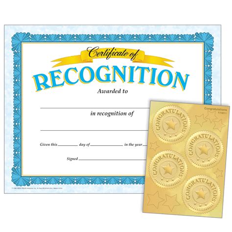 Recognition Congratulations Seals Certificates And Award Regarding