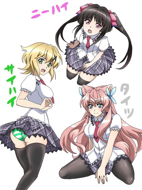 Akatsuki Kirika Tsukuyomi Shirabe And Maria Cadenzavna Eve Senki Zesshou Symphogear Drawn By