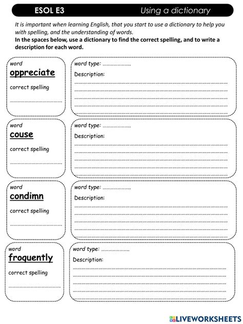 Writing Entry Level 3 English Worksheets Worksheetpedia Functional