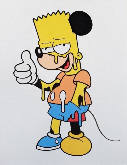 Bart Simpson Drawing Drip Suzette Laws
