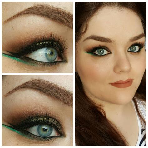 Modern Golden Olive Eyes With Geometric Eyeliner Ft Urban Decay Vice 4 ~ The Decadence Diaries