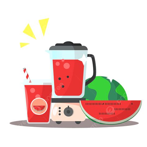 Fruit Juicer Vector Design Images Fruit Juicer Flat Style Watermelon