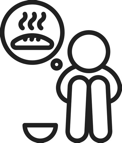 Hunger Icon Vector Image 23934287 Vector Art At Vecteezy