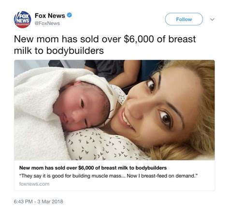 Mom Makes Thousands Of Dollars Selling Breast Milk To Bodybuilders