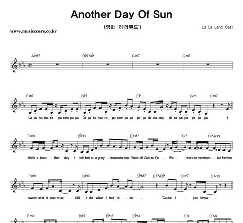 La La Land Soundtrack Another Day Of Sun Adamsabout