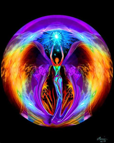 Chakra Art Rainbow Circle Reiki Attuned Energy Spiritual Angel Decor