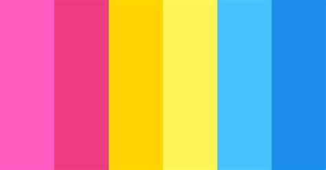 Pink Yellow And Blue Color Scheme Blue