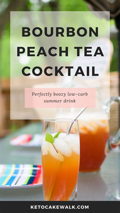 What do you drink on low carb? Bourbon Peach Tea Cocktail: Low Carb Summer Drink in 2020 ...