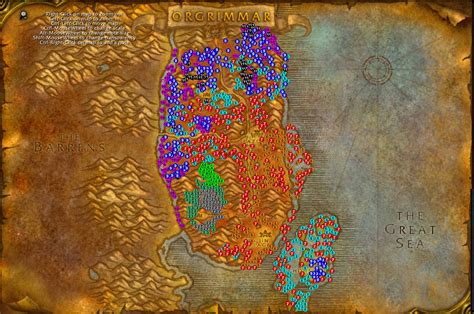 32 Wow Classic Zone Level Map Maps Database Source