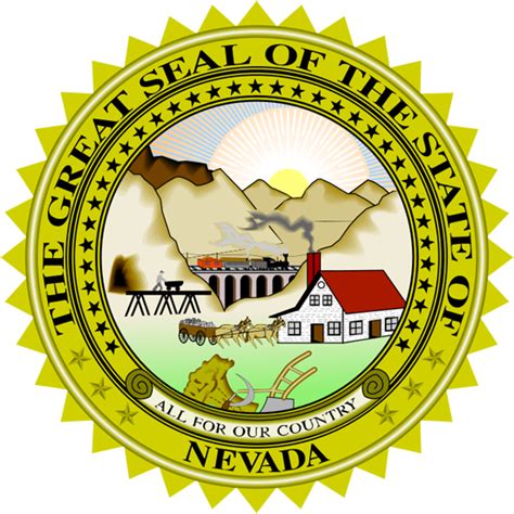 Nevada State Information Symbols Capital Constitution Flags Maps