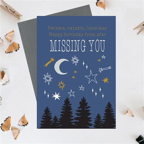 Missing You Birthday Card Birthday Wishes Free Uk Delivery