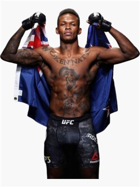 Israel Adesanya Style Bender Ufc Fighter Champion Sticker For Sale By