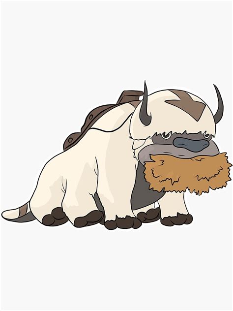 Appa Avatar The Last Airbender Sticker For Sale By Rachelfunchess
