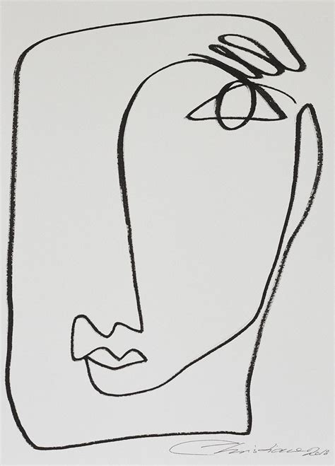 Picasso Line Drawings Face Tyson Runyon