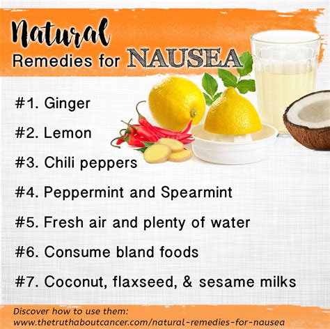Natural Remedies For Nausea After Cancer Therapy