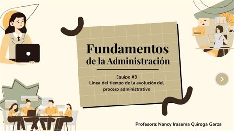 Línea del tiempo de la evolución del proceso administrativo