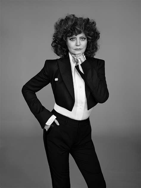 Susan sarandon says her sexuality is 'up for grabs'. Susan Sarandon Wears Chic Suiting in ELLE UK Cover Shoot
