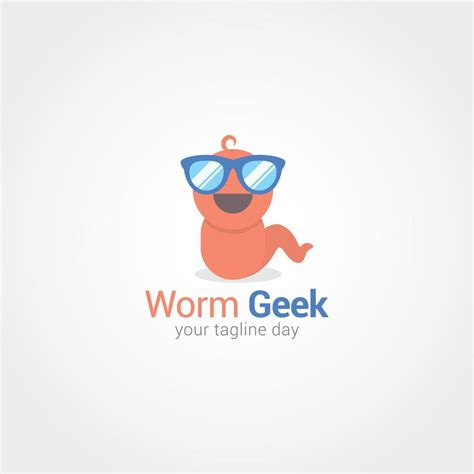 Worm Logo Design Vector 5107364 Vector Art At Vecteezy