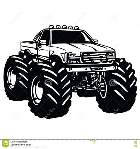 Free Free 58 Outline Monster Truck Svg SVG PNG EPS DXF File