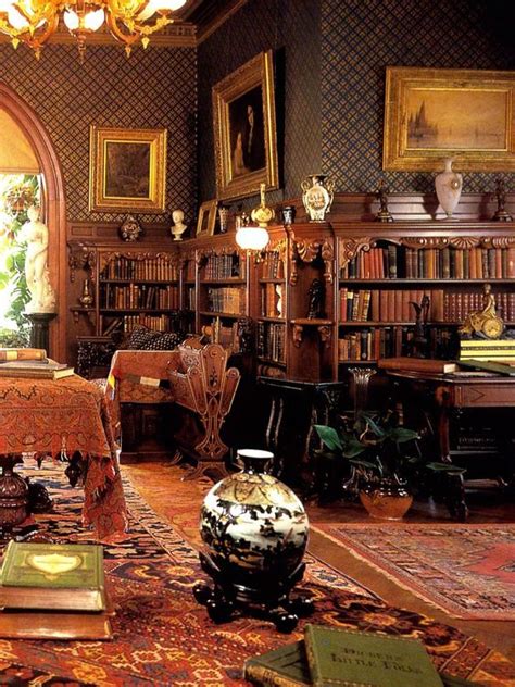 Vintage Home Library Victorian Library Home Library Rooms Home