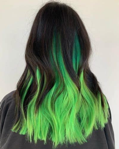 looking for some green hair inspiration whether you like emerald green lime green neon green