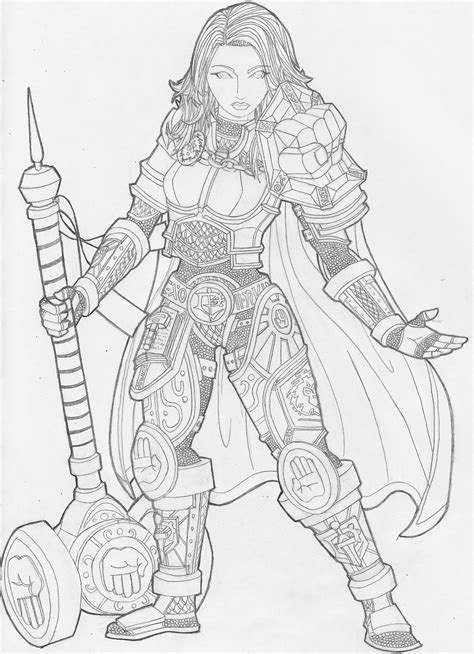 Download Paladin coloring for free - Designlooter 2020 👨‍🎨