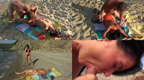 Public Sex On The Beach With A Stranger Ass And Pussy Creampie And Facial Cumshot