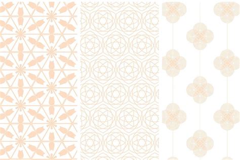 Grunge effect can be removed. Geometric Floral Seamless Patterns - Graphics - YouWorkForThem