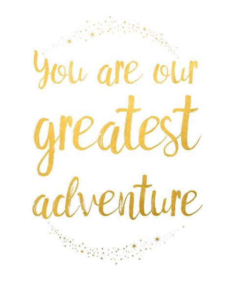 You Are Our Greatest Adventure Nursery Wall Art Nursery Poster