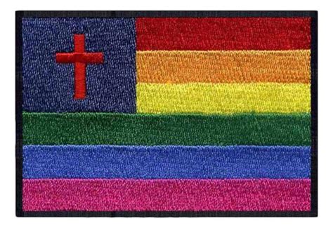 Christian Rainbow Flag Iron On Patch 3 X 2 Inch Etsy