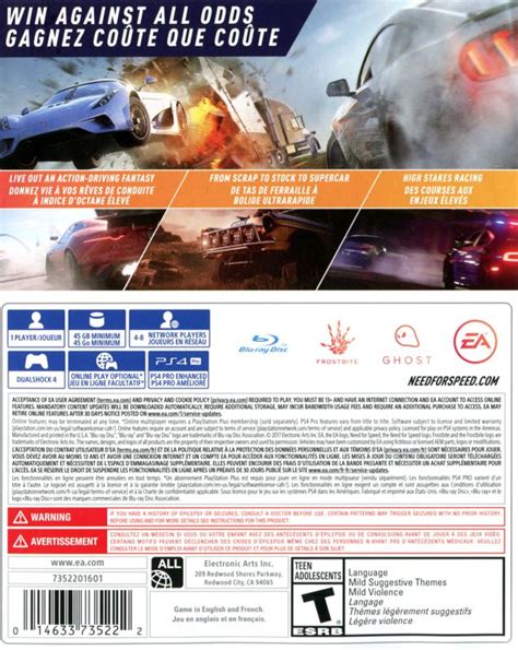 Need For Speed Payback 2017 Box Cover Art Mobygames