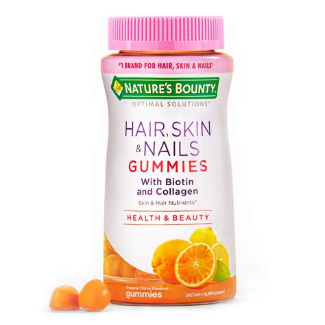 Natures Bounty Hair Skin And Nails Gummy Vitamins With Biotin 80 Ct