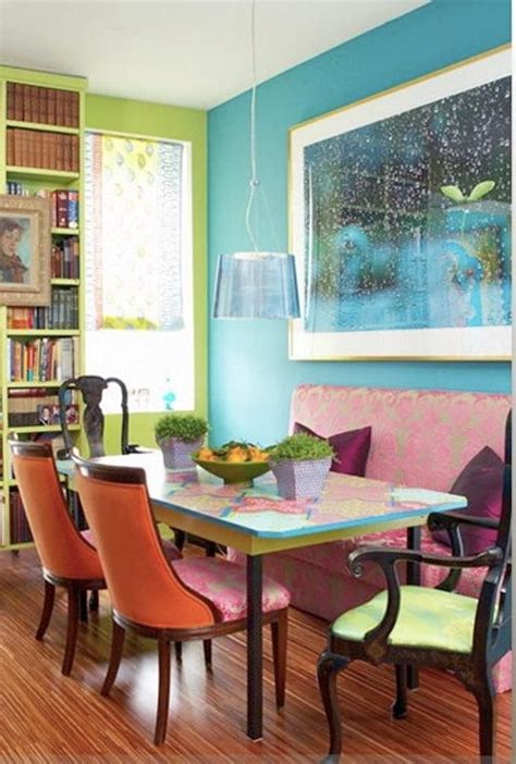 15 Lively Colorful Dining Room Design Ideas Bright Dining Rooms