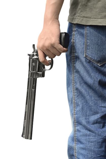 Premium Photo Man Holding Gun