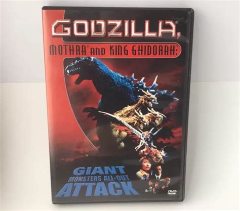 Godzilla Mothra And King Ghidorah Giant Monsters All Out Attack Dvd