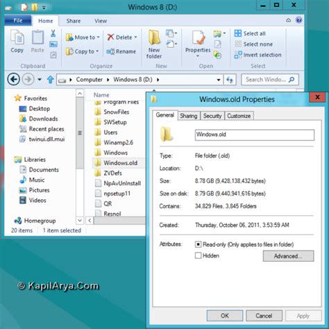 How To Delete Windowsold Folder In Windows 81