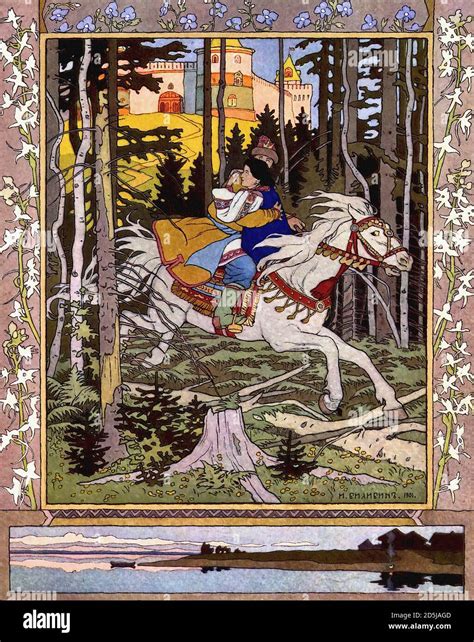 Bilibin Ivan Illustration For The Fairy Tale Maria Morevna 2