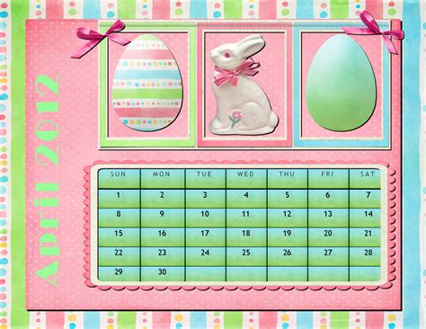 Sugar And Spice For Everyday Life April Easter Calendar