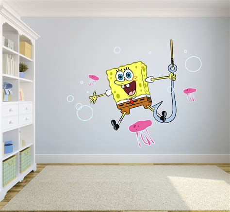 Spongebob Squarepants Happy Singing Jellyfish Wall Graphic Decal