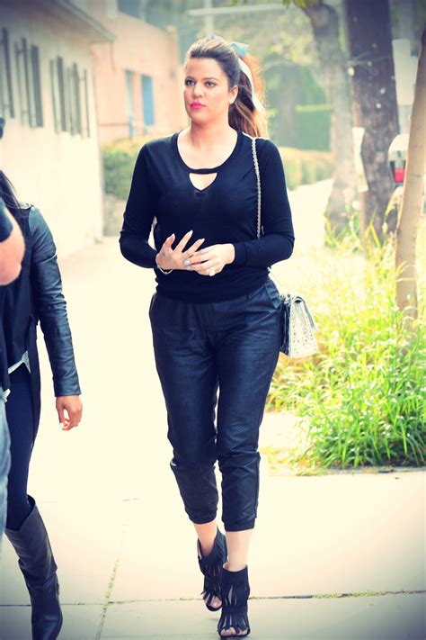 Khloe Kardashian Leather Pants Leather Celebrities