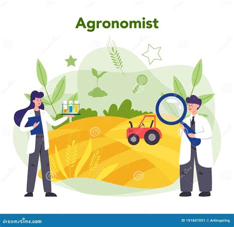 Argonomist Concept Scientist Making Research In Agriculture Stock
