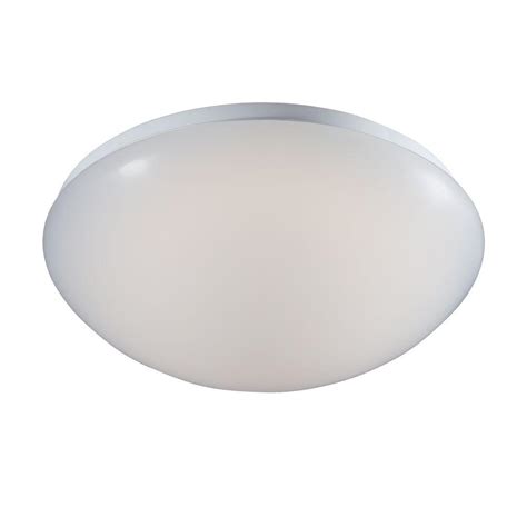 Tighten the screws with a screwdriver as needed to ensure the light fixture is secure and flush against the ceiling. Commercial Electric Low-Profile White LED Round Puff ...