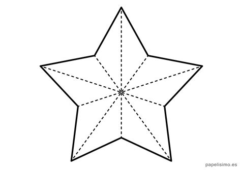 plantilla-estrella-cinco-puntas-navidad-grande | Estrellas de papel
