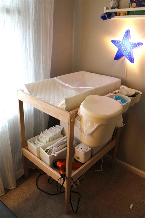 Open storage with no drawers gives easy access to all your necessities and it also looks great if you want to put on some this baby changing table comes in a match with some other ikea furniture. Easy baby DIY project for a changing table pad for the ...